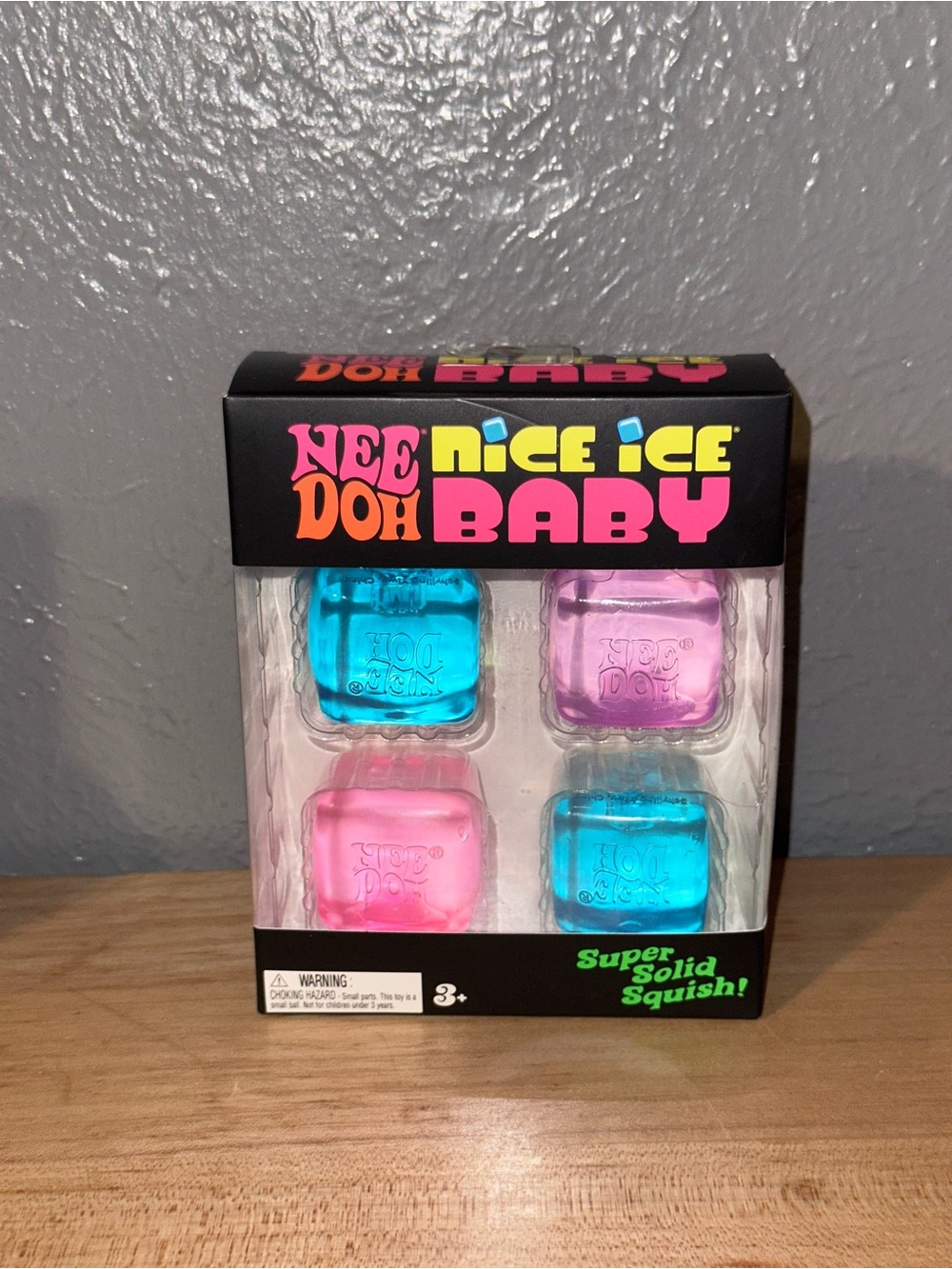 NeeDoh Nice Ice Cube 4pk- Pink, Blue & Purple